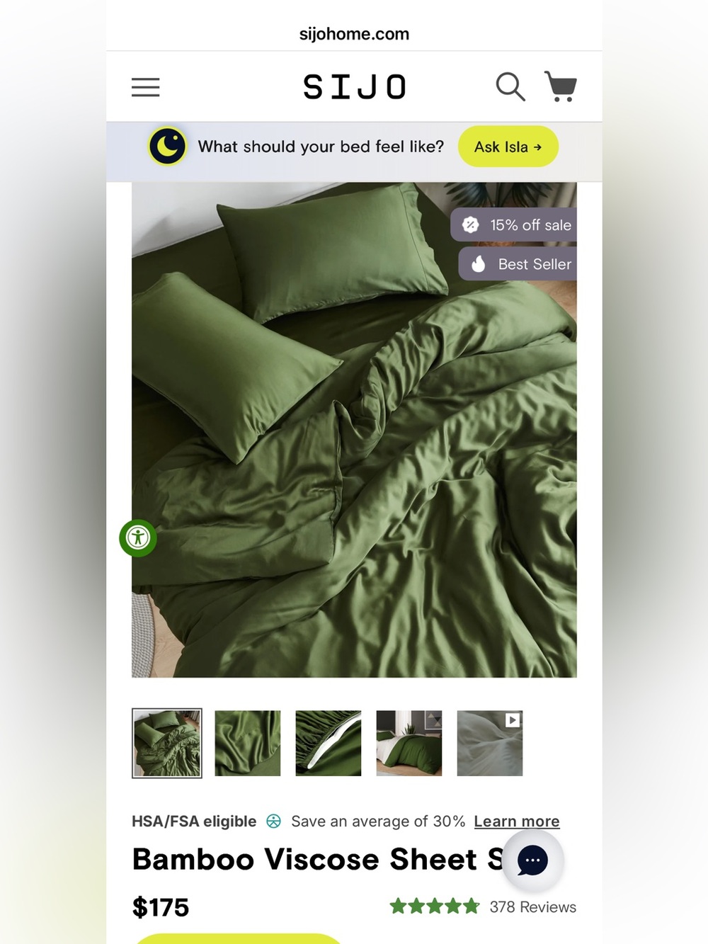 Queen ~ Forest  4 piece luxury  Bamboo Viscose Sheet Set